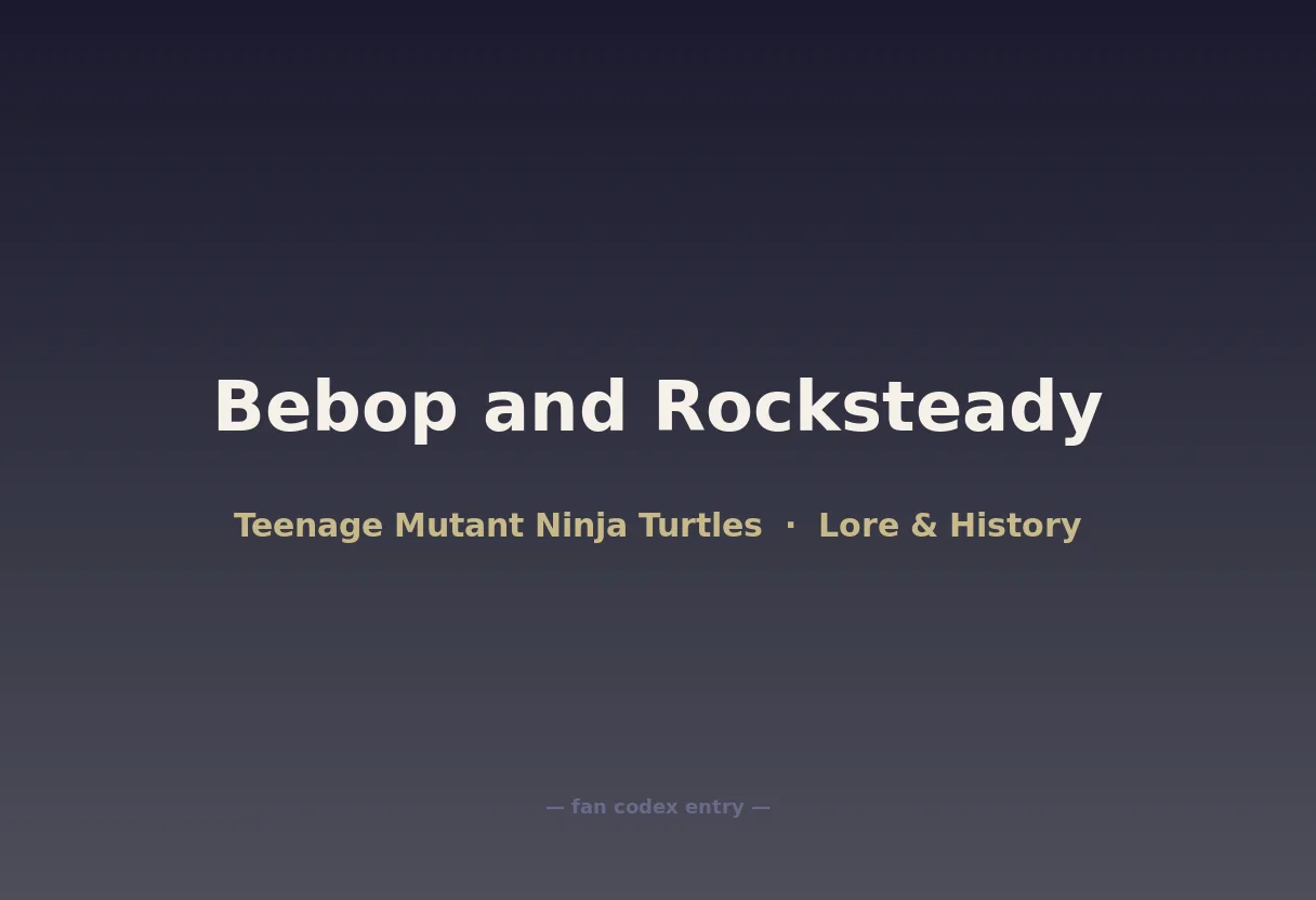 Bebop and Rocksteady
