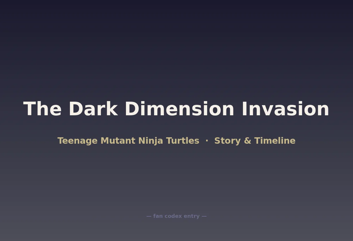 The Dark Dimension Invasion